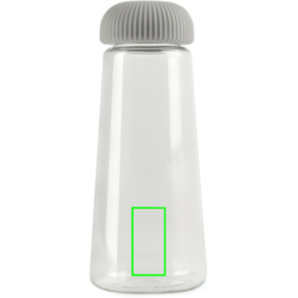 Standskizze: Druckverfahren Tampondruck auf Position „Artikel Rückseite unten (max. 20 x 40 mm)“ – VINGA Erie Trinkflasche 575 ml aus recyceltem PET (RCS)