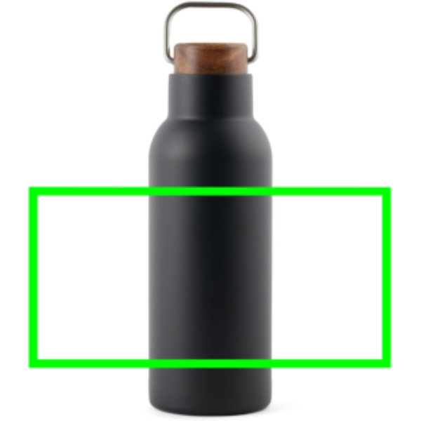 Standskizze: Druckverfahren Siebdruck-gerundet auf Position „Artikel“ – VINGA Ciro RCS recycelte Vakuumflasche 580ml mit Akazienholzdeckel