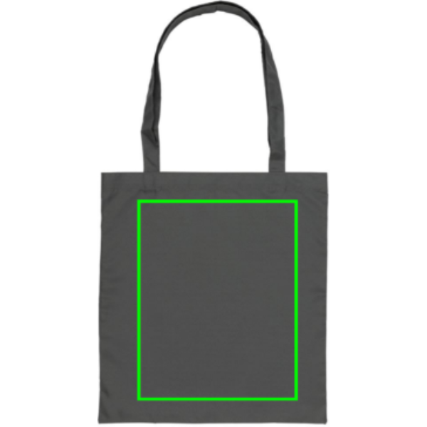 Standskizze: Druckverfahren Digital Transfer auf Position „Artikel Vorderseite (max. 200 x 250 mm)“ – XD Collection Impact AWARE RPET 190T Tragetasche mit Logo bedrucken