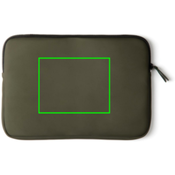 Standskizze: Druckverfahren Digital Transfer auf Position „Artikel Vorderseite“ – VINGA Baltimore Laptoptasche 15 Zoll – wasserabweisend, SMETA-auditiert, bedruckbar