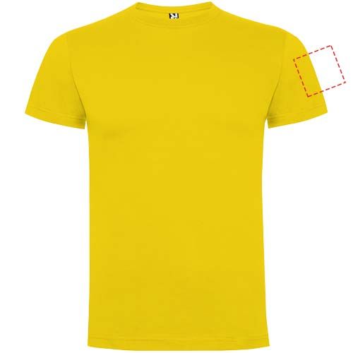 Standskizze: Druckverfahren Transferdruck auf Position „linker Bizeps“ – Dogo 165 g/m² Premium T-Shirt für Herren