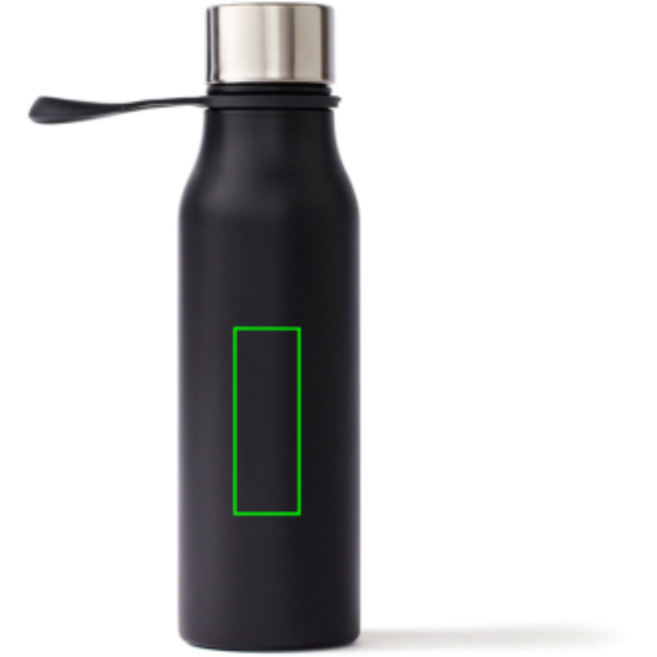 Standskizze: Druckverfahren Tampondruck auf Position „Artikel Rückseite Mitte“ – VINGA Lean Thermosflasche 450 ml aus Edelstahl, mit Logo individualisierbar