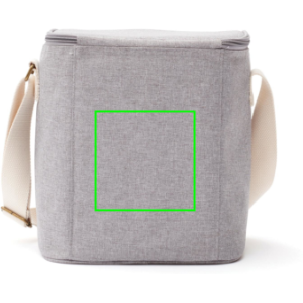 Standskizze: Druckverfahren Digital Transfer auf Position „Artikel Rückseite“ – VINGA Sortino Kühltasche mit Logo bedrucken