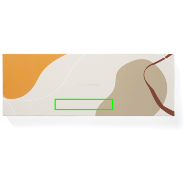 Standskizze: Druckverfahren Tampondruck auf Position „Box (max. 50 x 10 mm)“ – VINGA Retro Servierbesteck aus Stahl mit Eichenholzgriff