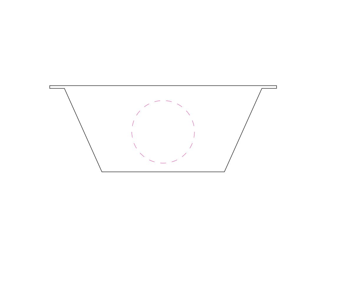 Standskizze: Druckposition „seitlich (max. Ø 45 mm)“ – Müslischale Good Morning – eckig 162 × 162 mm aus Kunststoff