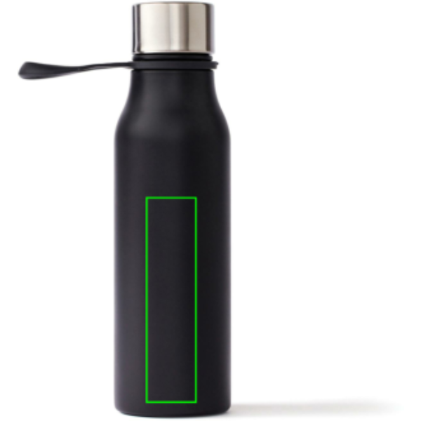 Standskizze: Druckverfahren Lasergravur auf Position „Artikel Rückseite unten“ – VINGA Lean Thermosflasche 450 ml aus Edelstahl, mit Logo individualisierbar