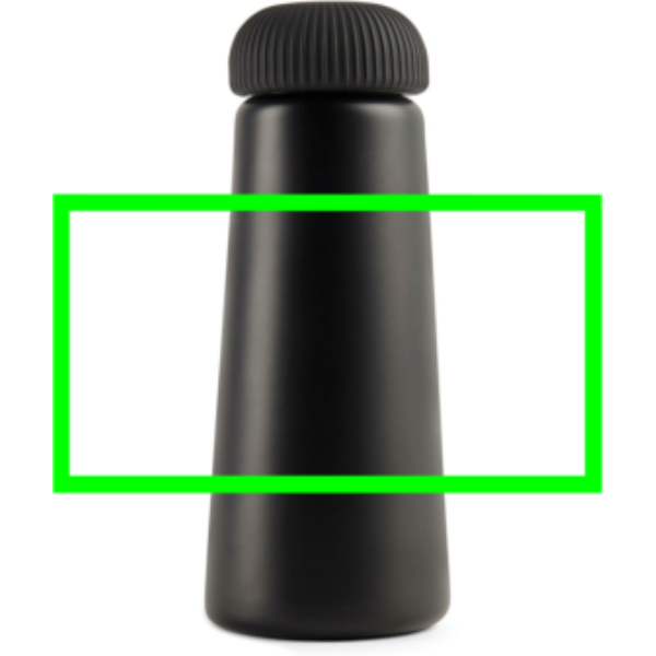 Standskizze: Druckverfahren 360°-Rundum-Lasergravur auf Position „Artikel“ – VINGA Erie 450 ml Vakuumflasche aus RCS-recyceltem Edelstahl