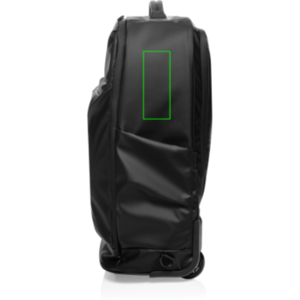 Standskizze: Druckverfahren Siebdruck Transfer auf Position „Artikel rechte Seite oben (max. 40 x 100 mm)“ – Swiss Peak OSLO RCS Rollrucksack im Handgepäckformat, 16-Zoll-Laptophülle, mit Logo bedruckbar