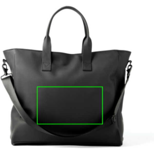 Standskizze: Druckverfahren Digital Transfer auf Position „Artikel Rückseite (max. 210 x 120 mm)“ – VINGA Baltimore Hybrid Office-Bag 17 Zoll – Laptoptasche mit Logo-Druck