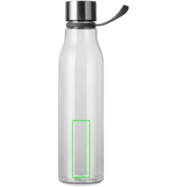 Standskizze: Druckverfahren Tampondruck auf Position „Artikel Vorderseite unten (max. 25 x 80 mm)“ – VINGA Lean 800 ml RPET Wasserflasche bedruckbar