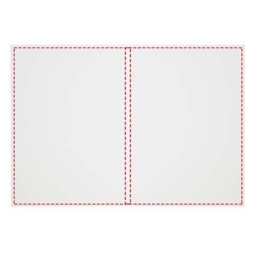 Standskizze: Druckverfahren Digitaldruck auf Papier auf Position „Gesamter Außenumschlag (max. 307 x 210 mm)“ – Novella Austen A5 Softcover Notizbuch – 100 Blatt liniert