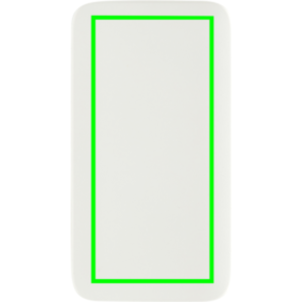 Standskizze: Druckverfahren Digitalprint auf Position „Artikel Vorderseite“ – XD Collection Fluxo flaches 65W GaN-Ladegerät mit Stecker-Adaptern, bedruckbar