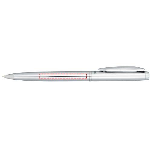 Standskizze: Druckverfahren Lasergravur auf Position „Schaft (max. 45 x 5 mm)“ – Cepheus Kugelschreiber (schwarze Mine)
