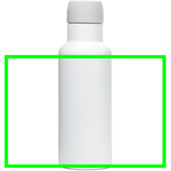 Standskizze: Druckverfahren Siebdruck-gerundet auf Position „Artikel“ – VINGA Balti Thermosflasche 500 ml — doppelwandig, vakuumisoliert, mit Logo veredelbar