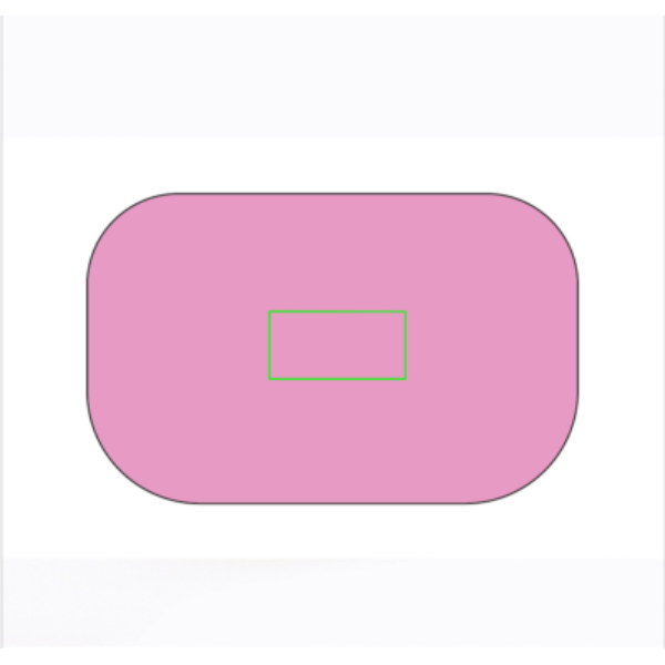 Standskizze: Druckverfahren Tampondruck auf Position „Artikel oben (max. 80 x 40 mm)“ – Polarbox Original Medium 12 L Vintage-Kühlbox mit Logo bedruckbar