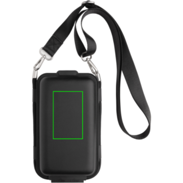 Standskizze: Druckverfahren Siebdruck Transfer auf Position „Artikel Vorderseite (max. 50 x 80 mm)“ – Swiss Peak OSLO Hartschalen-Etui für Smartphone und Reisedokumente, mit Logo bedruckbar