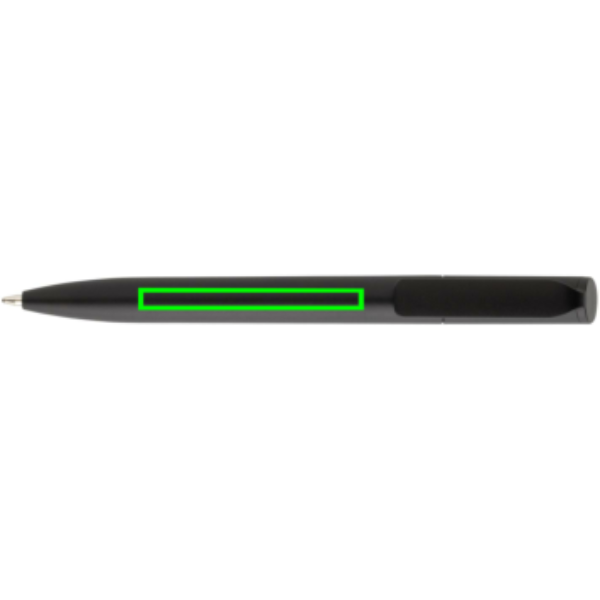 Standskizze: Druckverfahren Tampondruck auf Position „vor dem Clip (max. 45 x 5 mm)“ – Pocketpal Mini-Pen aus GRS-recyceltem ABS — XD Collection