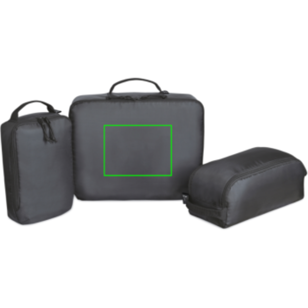 Standskizze: Druckverfahren Digital Transfer auf Position „Artikel Vorderseite (max. 200 x 150 mm)“ – XD Collection Renew AWARE rPET Packing-Cube-Set 3-teilig, bedruckbar