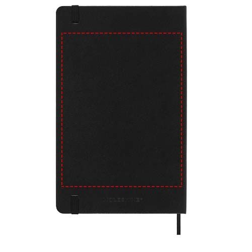Standskizze: Druckverfahren Digitaldruck auf Position „Rückseite“ – Moleskine Hardcover 12 Monate Wochenkalender L horizontal
