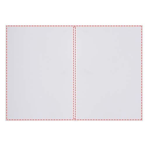 Standskizze: Druckverfahren Digitaldruck auf Papier auf Position „Gesamter Außenumschlag (max. 302 x 210 mm)“ – Novella Austen Colours A5 Softcover Notizbuch – 50 Blatt