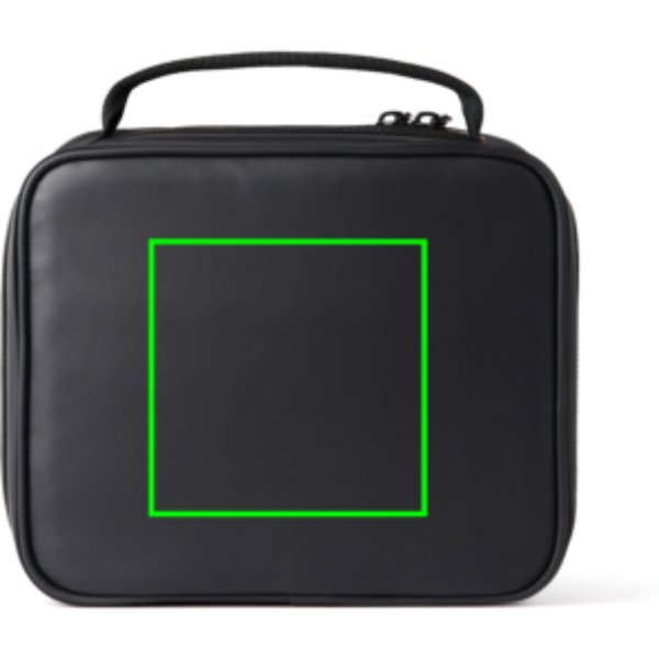 Standskizze: Druckverfahren Siebdruck Transfer auf Position „Artikel Rückseite (max. 120 x 120 mm)“ – Nordic Drift Storm RCS wasserabweisende Lunch-Kühltasche