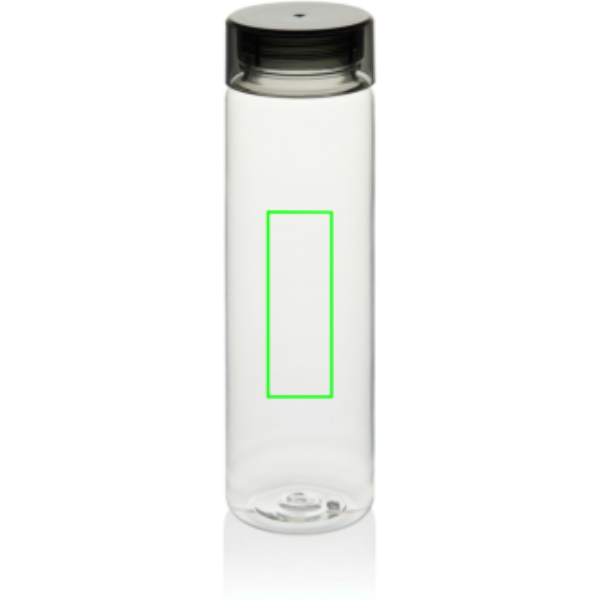 Standskizze: Druckverfahren Tampondruck auf Position „Artikel Vorderseite Mitte (max. 25 x 70 mm)“ – VINGA Cott RCS RPET-Wasserflasche 600 ml mit Logodruck