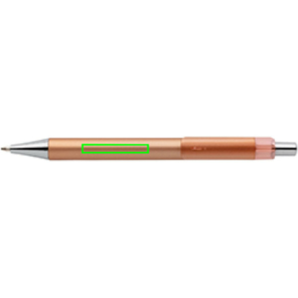 Standskizze: Druckverfahren Tampondruck auf Position „vor dem Clip (max. 40 x 6 mm)“ – X8 Metallic-Stift mit Chrom-Elementen, Tampondruck bis 5 Farben