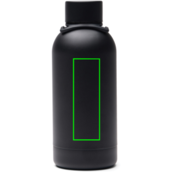 Standskizze: Druckverfahren Lasergravur auf Position „Artikel Vorderseite“ – VINGA Parks Isolierflasche 400 ml aus RCS-recyceltem Edelstahl