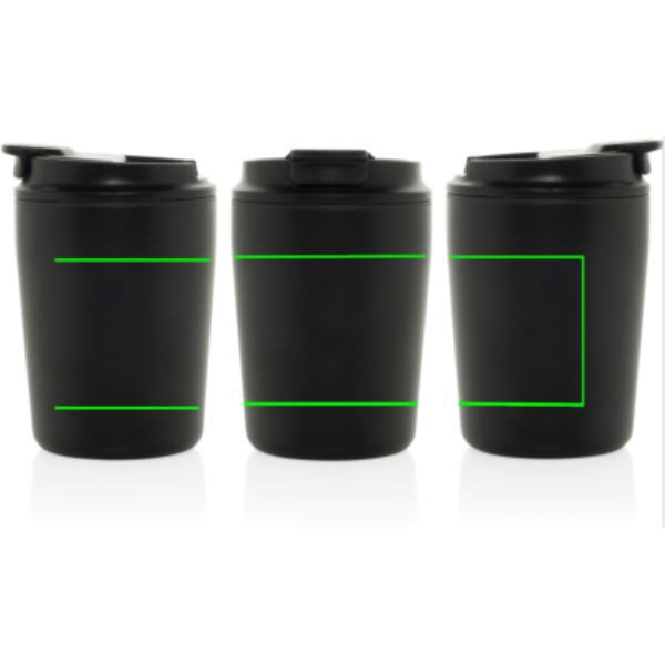 Standskizze: Druckverfahren 360°-Rundum-Digitaldruck auf Position „Artikel (max. 245 x 80 mm)“ – XD Xclusive Pico Barista RCS Kaffeetasse 220 ml in Geschenkbox mit Logo