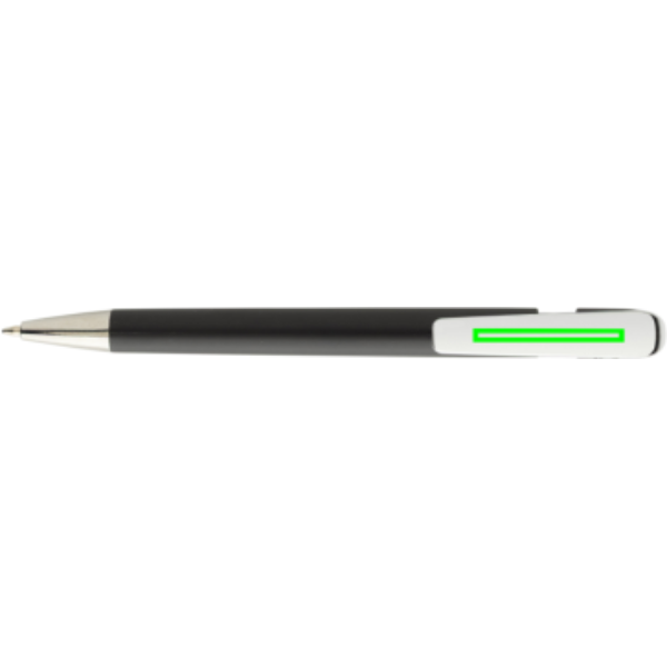 Standskizze: Druckverfahren Tampondruck auf Position „Klammer (max. 30 x 3 mm)“ – Glide GRS-Kugelschreiber aus recyceltem ABS mit Metallclip (XD Collection)
