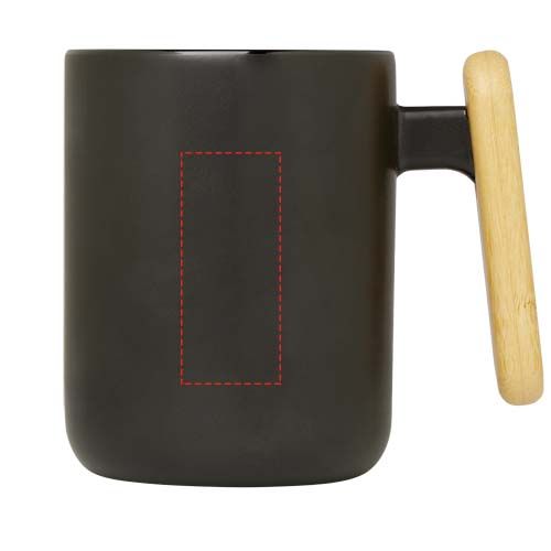 Standskizze: Druckverfahren Lasergravur auf Position „Tasse (max. 30 x 70 mm)“ – Laura A5 Hardcover Notizbuch und Kugelschreiber Set (schwarze Mine)
