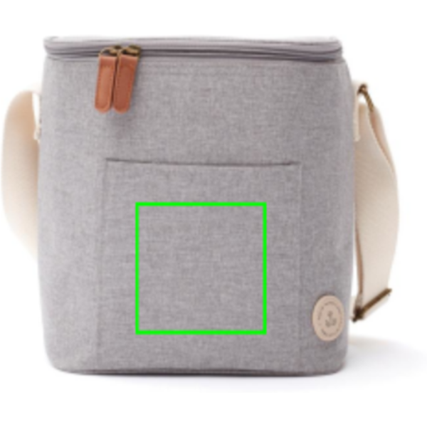 Standskizze: Druckverfahren Siebdruck Transfer auf Position „Artikel Vorderseite“ – VINGA Sortino Kühltasche mit Logo bedrucken
