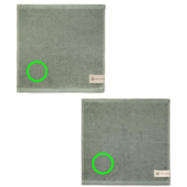 Standskizze: Druckverfahren Bestickung auf Position „Handtuch (max. 120 x 120 mm)“ – VINGA Birch Gästehandtuch 30 × 30 cm aus Baumwolle und Lyocell mit Logo-Bestickung