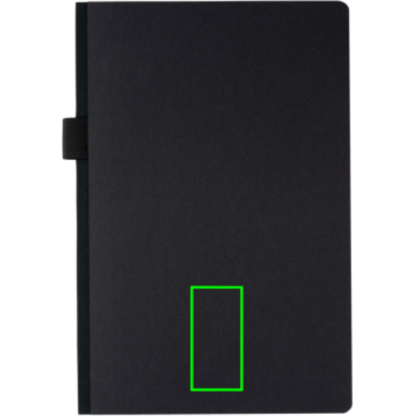Standskizze: Druckverfahren Tampondruck auf Position „Artikel Vorderseite unten“ – XD Collection A5 Deluxe Hardcover Notizbuch, bedruckbar mit Logo