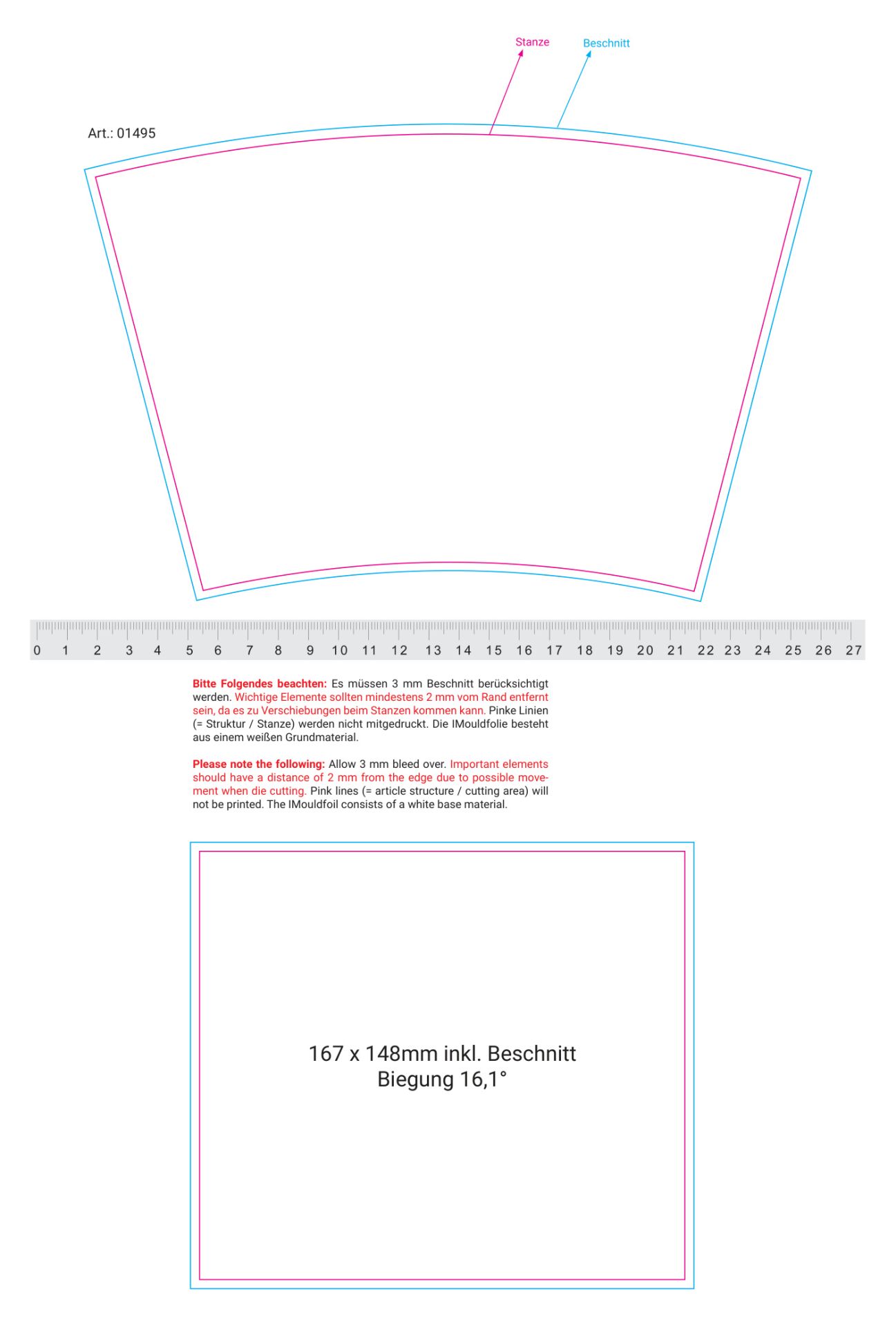 Standskizze: Druckposition „Einleger Allover (max. 158×241 mm)“ – Isolierbecher Mocha 350 ml mit Teesieb – Made in Germany