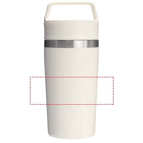 Standskizze: Druckverfahren Siebdruck auf Position „rundum“ – Stanley Café-To-Go 350 ml Thermobecher