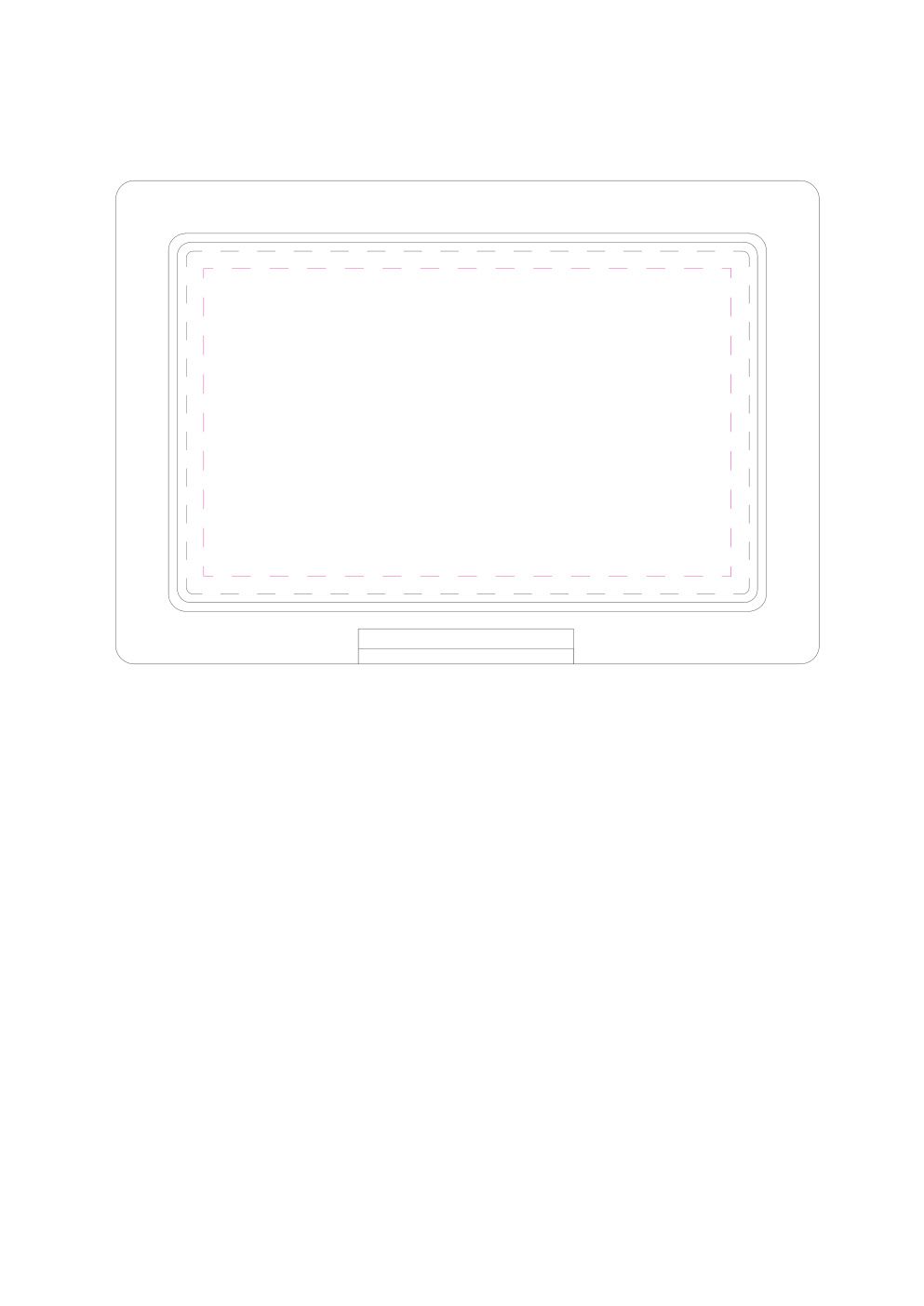 Standskizze: Druckposition „auf Deckel (max. 120×70 mm)“ – Vorratsdose Lunch-Box mit Klickverschluss – 162 × 113 × 50 mm