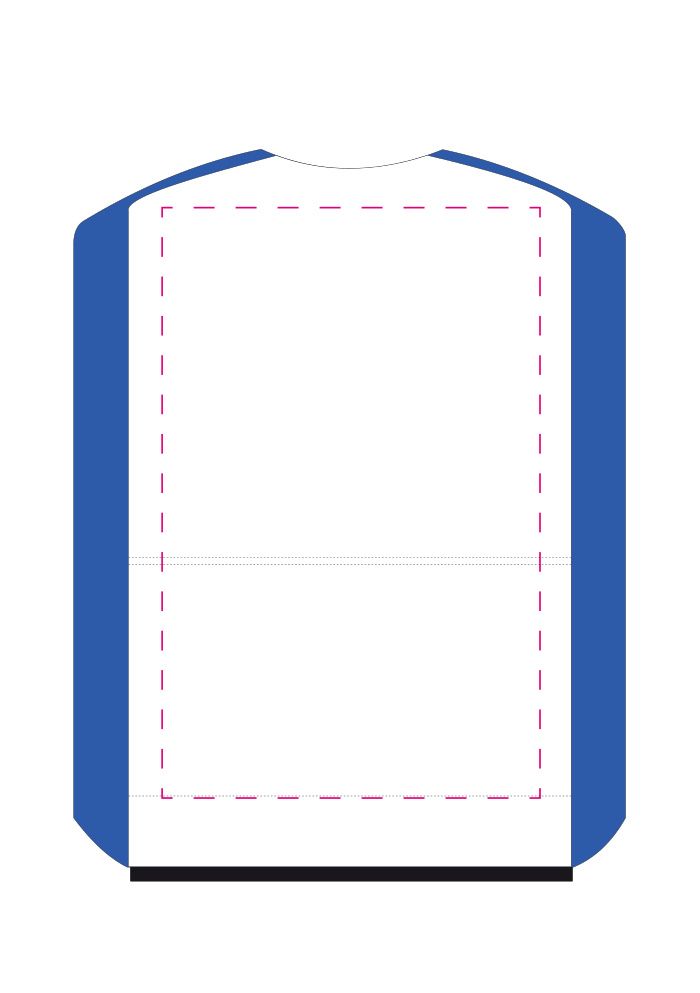 Standskizze: Druckposition „mittig (max. 80×125 mm)“ – Parkscheibe Basic – Kunststoff mit Kratzkante und Eiskratzer